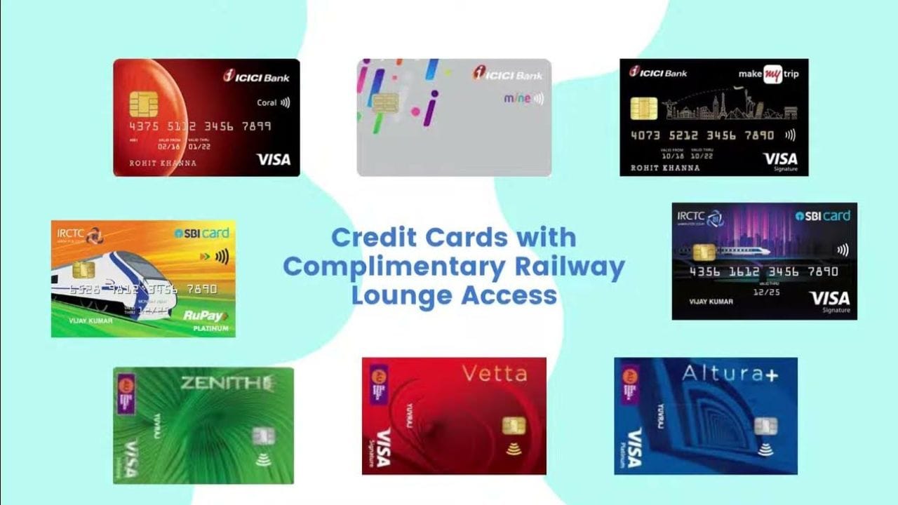 कॉम्प्लिमेंटरी रेलवे लाउंज एक्सेस 2025 के लिए 13 सर्वश्रेष्ठ क्रेडिट कार्ड