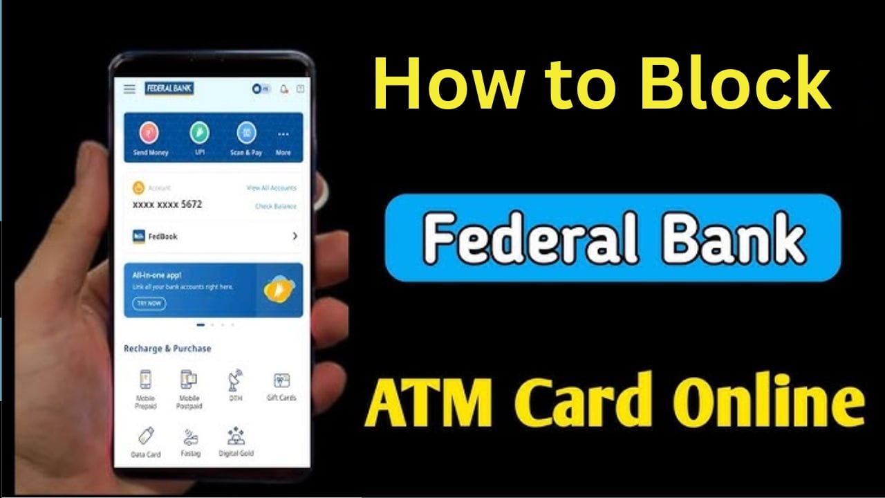 फेडरल बैंक एटीएम कार्ड कैसे ब्लॉक करें